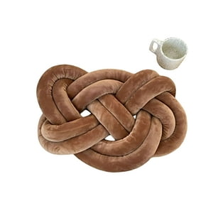 Genérico - Nudo Cojin Grande Café 45 Cm