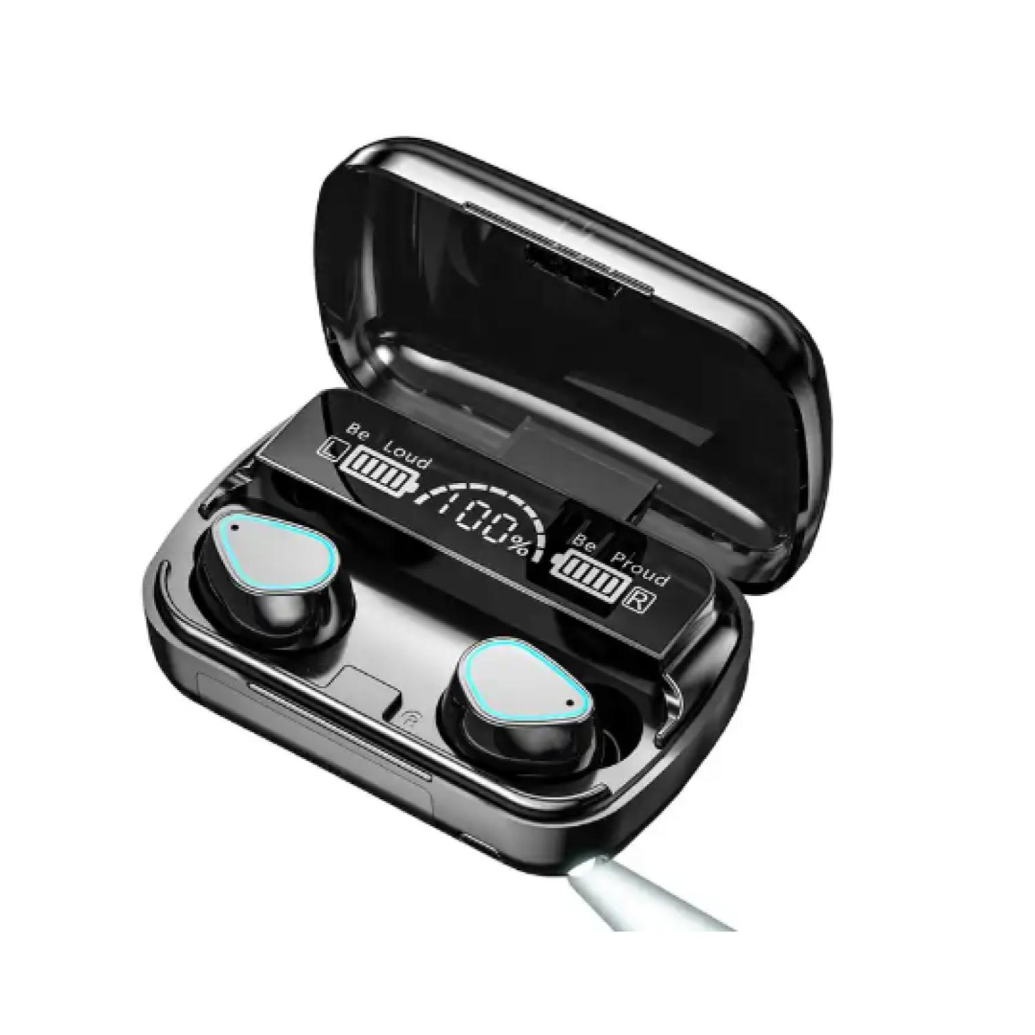 Total Upgrate - Audífonos Bluetooth Recargables Tws Led In Ear Manos Libres M10 Negro