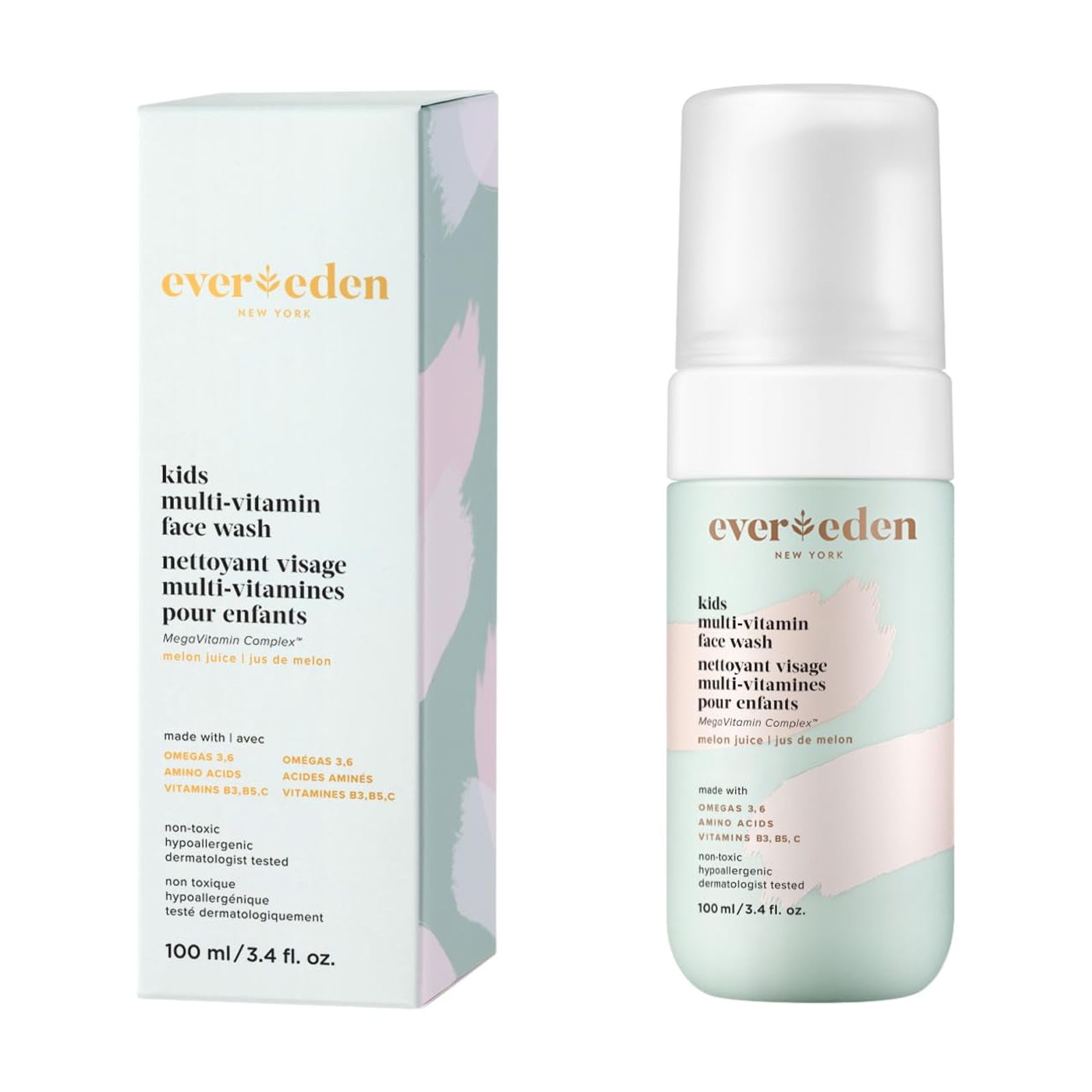 Jabón Facial Evereden Kids Melon Juice 100 Ml Para Cuidado Suave De La Piel