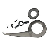 Magideal - Película Protectora De Cadena 32T 34T 36T 38T Cubierta Protectora De Cadena Para Ciclismo , Todo El Conjunto Claramente Negro Claramente Conjunto Completo