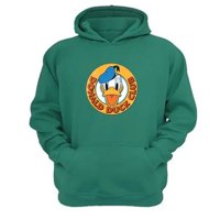 Genérico - Polerón Canguro Pato Dibujos Animados Verde Aguamarina Talla Xl Unisex