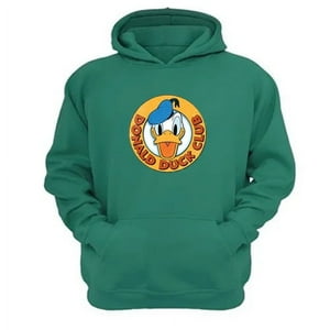 Genérico - Polerón Canguro Pato Dibujos Animados Verde Aguamarina Talla L Unisex