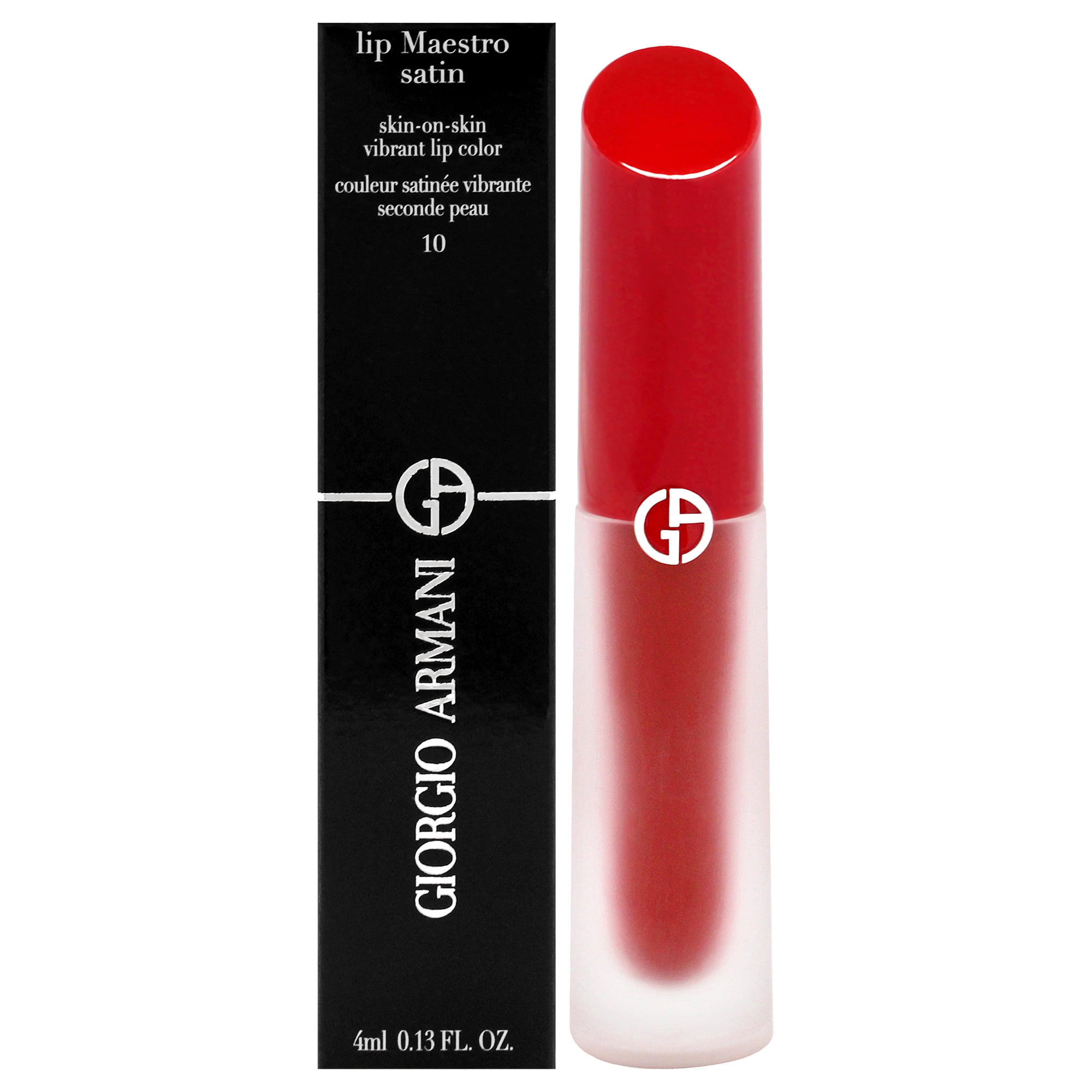 Giorgio Armani - Lápiz Labial Satinado De Larga Duración Lip Maestro - 10 Enamorados