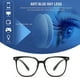 thumbnail image 5 of Gafas cuadradas de luz azul para hombres y mujeres, gafas para computadora con bloqueo UV, gafas con lentes transparentes, 5 of 5