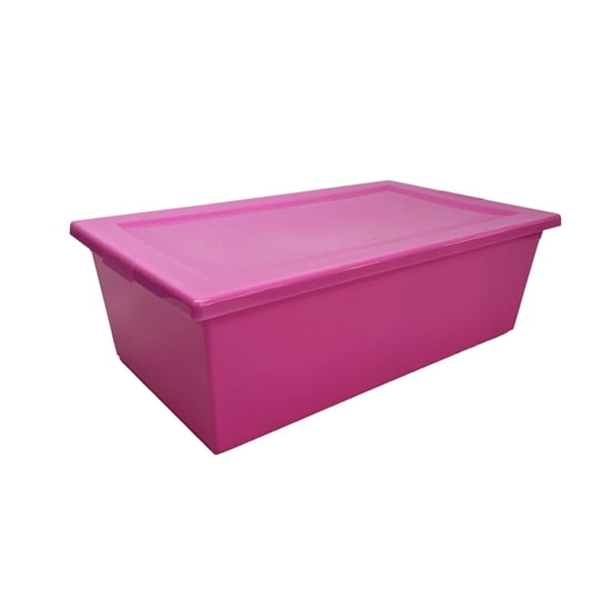 Caja Organizadora 6l Myboxtraf Plástico Rosado Wenco