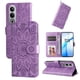 thumbnail image 5 of Funda tipo cartera FOXDOCK para OnePlus Nord CE 4 , diseño girasol en relieve, cuero PU, cierre magnético, soporte y tarjetero, 5 of 5