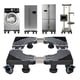 thumbnail image 1 of Soporte para nevera con base móvil WBJKZJD, ajustable, gris, extra grande, 1 of 7