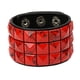 thumbnail image 3 of Pulsera De Puño, Regalos Para Novio, Pulsera Gótica Para Adultos, Graduación, Halloween, Rojo, 3 of 3