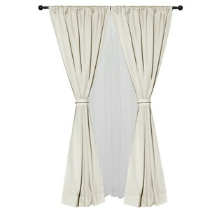 Masel - Set Cortina 8 Pzas Amalia Pasatubo 140X225 Crudo