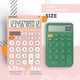 thumbnail image 2 of Calculadora CATIGA de 12 dígitos LCD rosa con alimentación dual, 2 of 7