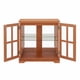 thumbnail image 5 of Gabinete de pantalla led Curio,Gabinete de pantalla antiguo con estantes ajustables,Retro diseño de calidad con puertas de rejilla Elegante estantería y armario de almacenamiento, 5 of 6