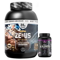 Palikos Fitness - Proteina Zeus Complex 1Kg Cookies And Creams + Kronos 300G
