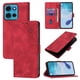 thumbnail image 3 of Funda Cartera para Motorola Moto G75 con Soporte y Ranuras, Resistente a Golpes y Rayones Rojo, 3 of 5