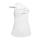 thumbnail image 4 of Mascarilla transpirable Protección UV Cuello Cara Sombrero Seda de a prueba de terre Visera Sombrero Sombrero Bufanda para Golf Verano Equitación , blanco, 4 of 5