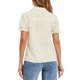 thumbnail image 3 of INSPIRE CHIC Camisa de Mujer con Cuello Peter Pan, Botones, Mangas Abullonadas y Estampado para Regreso a Clases, Marrón M, 3 of 5