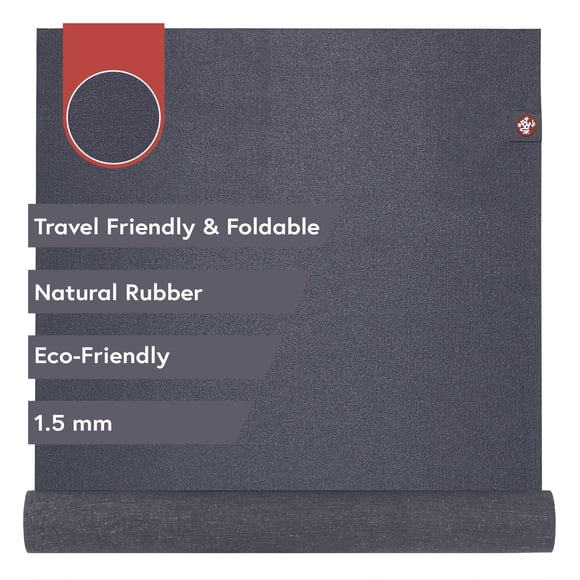Esterilla de yoga Manduka eKo SuperLite, 79 x 66 cm, 1,5 mm, caucho natural