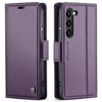 Caseme Tipo Cartera Samsung Galaxy S24 Plus Con Cierre Magnético, Rfid, Tarjetero, Soporte, Carga Inalámbrica