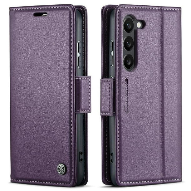 CaseMe tipo cartera Samsung Galaxy S24 Plus con cierre magnético, RFID, tarjetero, soporte, carga inalámbrica