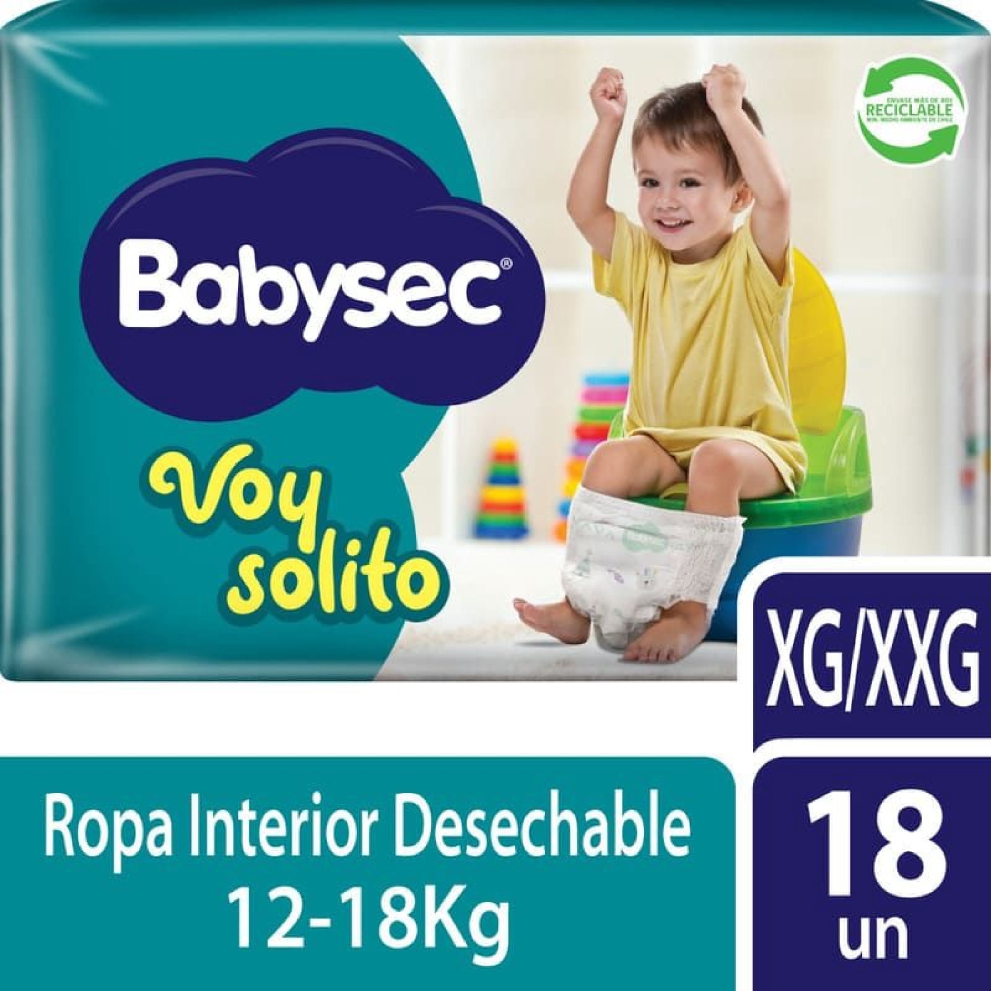 Pañales De Bebé Babysec Voy Solito Xg-xxg