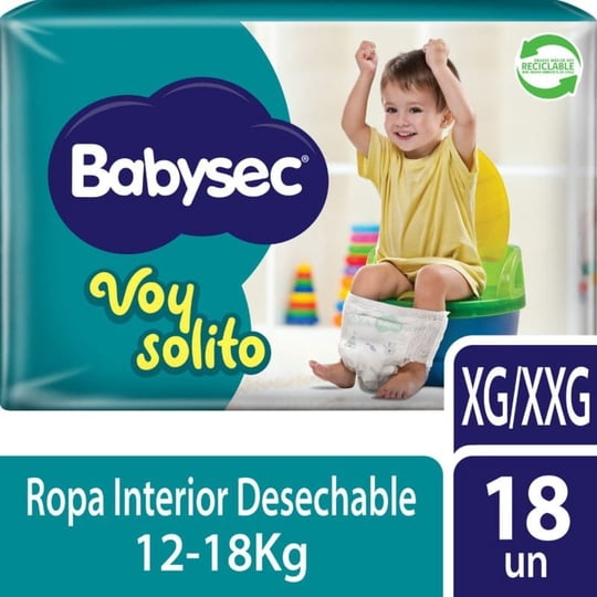 Pañales De Bebé Babysec Voy Solito Xg-xxg