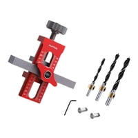 Ioensy - Plantilla De Herrajes Para Montaje En Puerta De Gabinete Resistente Para Proyectos De Muebles Estilo C De Aleación De Aluminio