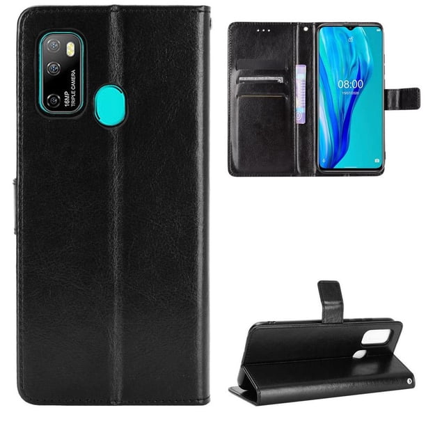 Funda tipo libro para Ulefone Note 9P, cartera todo‑en‑uno, funda multifuncional con tarjetero y correa de muñeca desmontable