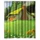 thumbnail image 1 of Cortina de ducha con ganchos "Cabaña en el Bosque Profundo" (60 x 72 pulgadas), 1 of 3