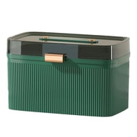 Magideal - Estuche De Almacenamiento Para Botiquín De Primeros Auxilios, Contenedor Doméstico Multiusos, Organizador Para Coser Actividades Al Aire Libre, Cosmét L Verde Oscuro