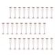thumbnail image 2 of Paquete De 30 Copas, Copas De Champán, Plástico Desechable Para Eventos, Suministros Para Fiestas, Oro Rosa, 2 of 5