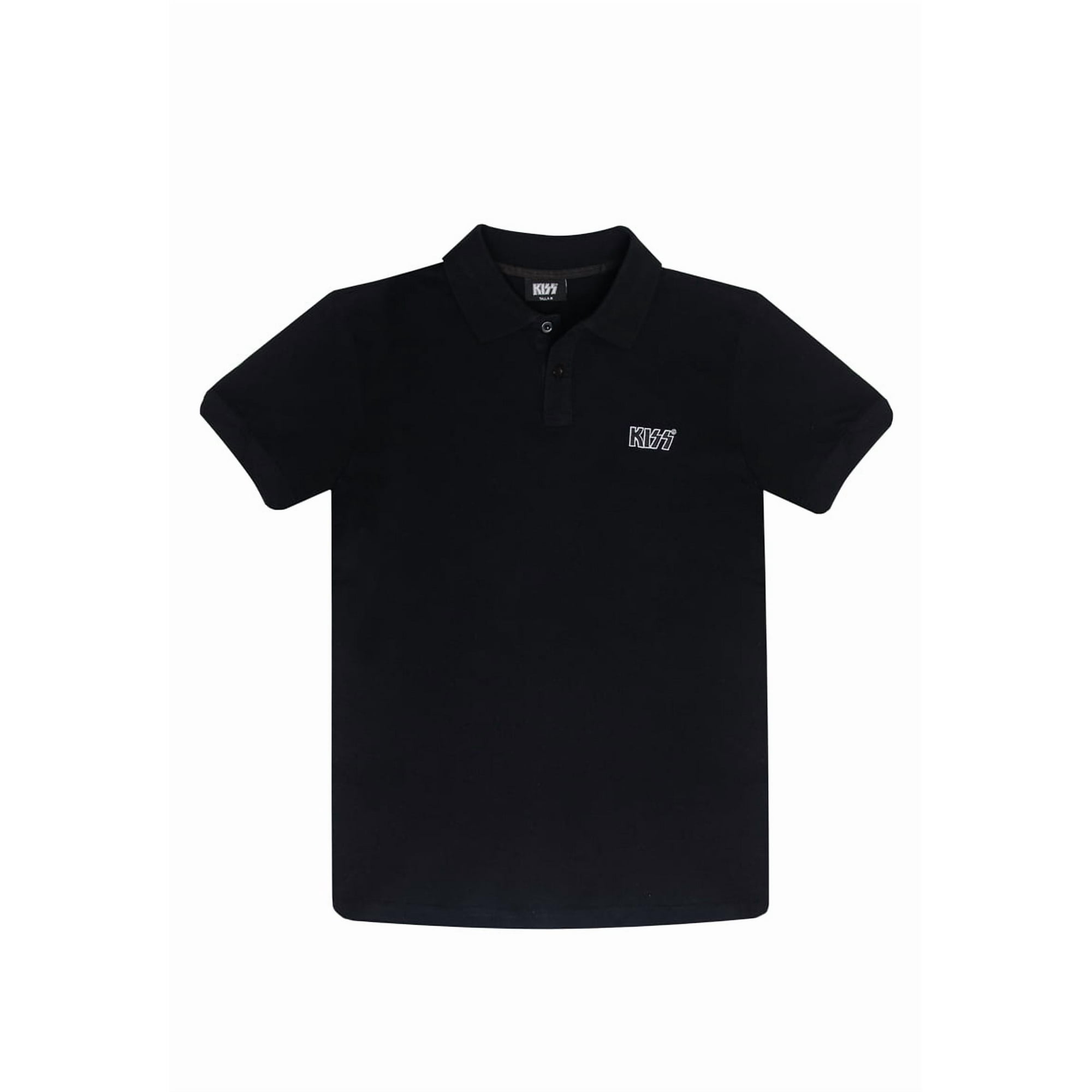 Polera Hombre Lisa Negro Kiss