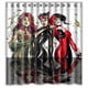 thumbnail image 1 of Cortina de ducha de Harley Quinn y Cat Woman con ganchos (167 x 183 cm), 1 of 3