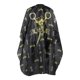 thumbnail image 1 of Unique Bargains 1 Pc Capa de Peluquería con Patrón de Tijeras para Barbería 62.99"x55.12" Negro Amarillo, 1 of 6