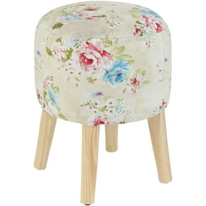 Máxima Design - Pouf Bird Flores Estampado 35X35X45 Cm