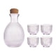 thumbnail image 4 of Juego De Tetera Para Sake, Transparente, única, Multifuncional, Regalo De Cumpleaños, 1 Botella De Sake, 4 Tazas, Estilo A, 4 of 5