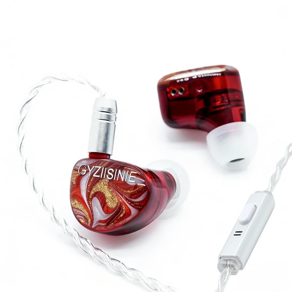 IEM GYZIISINIE con cable, driver de 10 mm, micrófono y conector de 3,5 mm – Auriculares gaming
