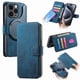 thumbnail image 1 of Funda Billetera Magnética para iPhone 15 Pro Soporte Tarjetas Desmontable Azul, 1 of 6
