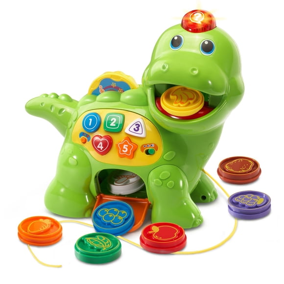Juguete VTech Chomp and Count Dino Green para niños de 1 a 3 años
