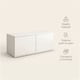 thumbnail image 3 of Rack Tv 80x40x30cm 2 Puerta Melamina Combinable Por Color Blanco, 3 of 8