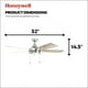 thumbnail image 2 of Ventilador de techo Honeywell Ventnor de 52 pulgadas con luz LED 50606-01, 2 of 3