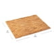 thumbnail image 3 of Alfombra de baño Mind Reader, madera rayón, color marrón bambú, 60 x 42 cm, 3 of 7