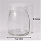thumbnail image 2 of Pack De 6 Frascos De Vidrio Con Tapa Plástica De 150ml, 2 of 8