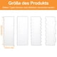 thumbnail image 2 of Juego de raspadores acrílicos para pasteles, espátula para crema, 4 piezas 2 en 1, raspador lateral, peine para decoración de pasteles, herramienta de bricolaje para crema de mantequilla., 2 of 7