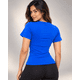 thumbnail image 3 of Polera Deportiva Mujer Manga Corta Acanalada Cuello Redondo, 3 of 4
