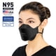 thumbnail image 2 of Mascarilla Respiradora BNX N95 Certificada por NIOSH Paquete de 20 Unidades Negra, 2 of 7