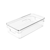 Ou - Organizador De Despensa Con Tapa Clear 30 X 15 X 7 Cm