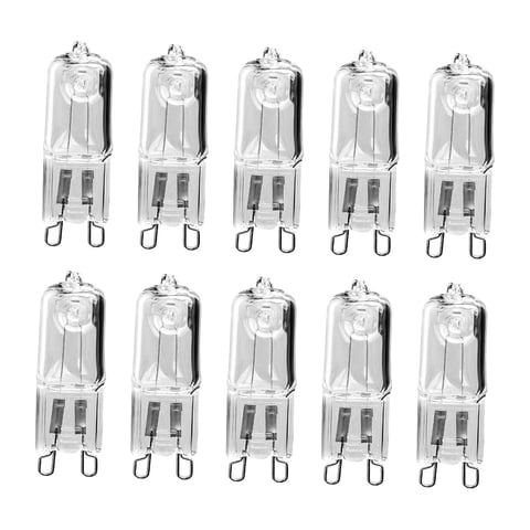 Magideal - 10 Piezas Bombillas Halógenas G9 De 60W Bombilla G9 Bombillas De Baño Versátiles Para Hornos De Microondas Para Lámpara De Escritorio De Luz De Baño