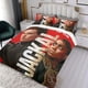 thumbnail image 3 of El Día del Chacal Conjunto de sábanas temático, trío de piezas, cómodo y amigable con la piel, diseño único, regalo de decoración para el hogar para familiares, amigos y fans,173cm *218cm, 3 of 6