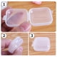 thumbnail image 4 of Caja de almacenamiento de cuentas de plástico transparente con tapa abatible (paquete de 12), 4 of 5