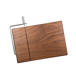 Bothyi - Tabla De Servir De Madera Con Cortador De Queso, Cortador De Queso Para Frutas, Mantequilla, Queso