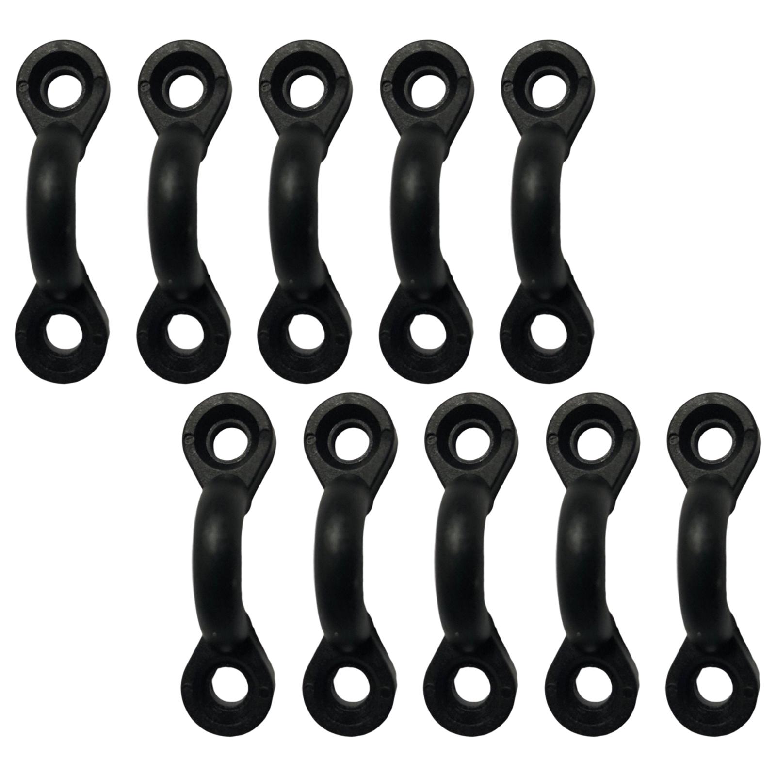 Magideal - 10 Uds. Kit De Bucles De Cubierta De Lazo De Con Ojales Para Kayak Ganchos Elásticos Para Kayak Hebillas Para Kayak Canoa Aparejo Kayak Ftting